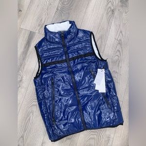 NWT🆕💗blue calvin klein mens puffer gilet Size Xs